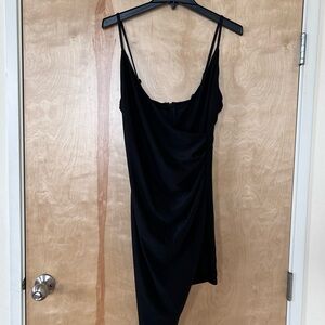 Elegant Black asymmetrical going out Dress